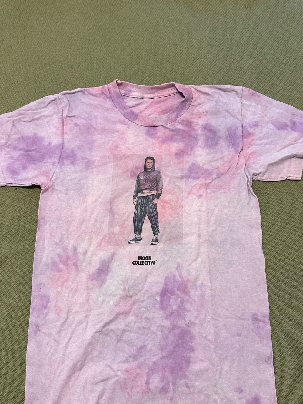 Tie-Dye Short Sleeve Tee in Pink and Purple